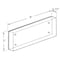 Azar Displays Black Acrylic Frame Block with Metal Back Plate 3 in. X 8 in., 2PK 104662-BLK-2PK - alternate 3